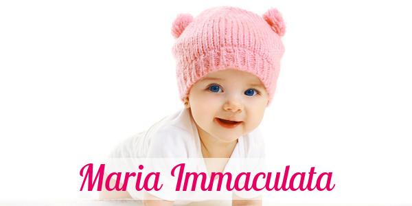 Namensbild von Maria Immaculata auf vorname.com