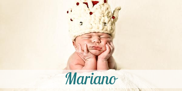 Namensbild von Mariano auf vorname.com