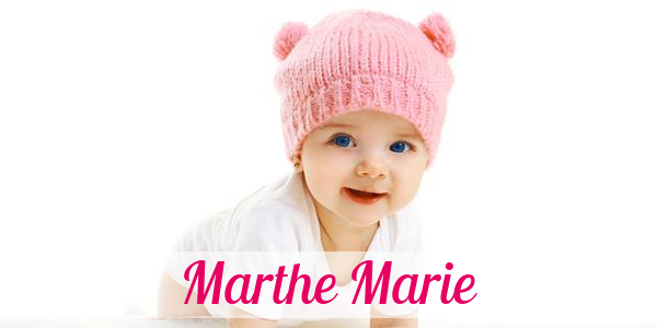 Namensbild von Marthe Marie auf vorname.com