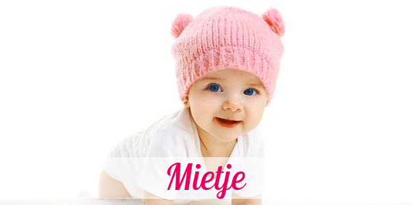 Namensbild von Mietje auf vorname.com