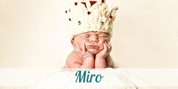 Namensbild von Miro auf vorname.com