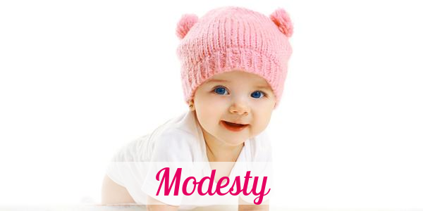 Namensbild von Modesty auf vorname.com