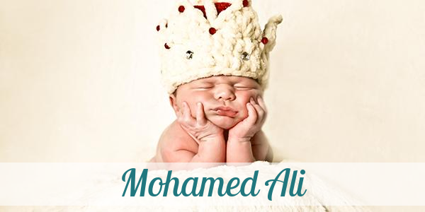 Namensbild von Mohamed Ali auf vorname.com