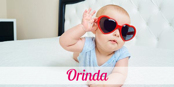 Namensbild von Orinda auf vorname.com