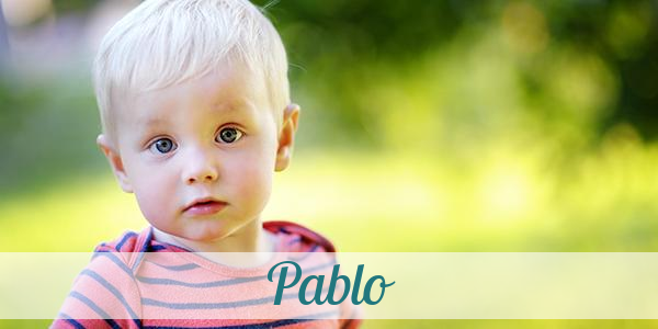 Namensbild von Pablo auf vorname.com