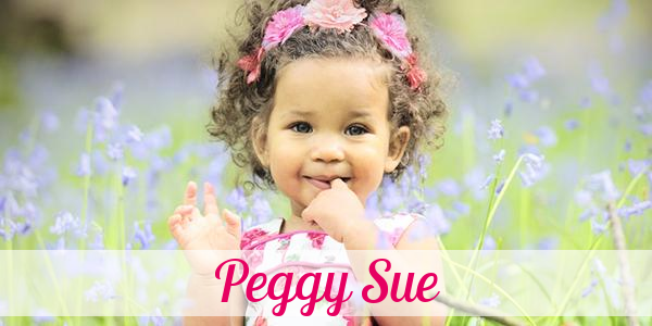 Namensbild von Peggy Sue auf vorname.com