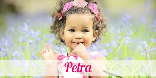 Namensbild von Petra auf vorname.com