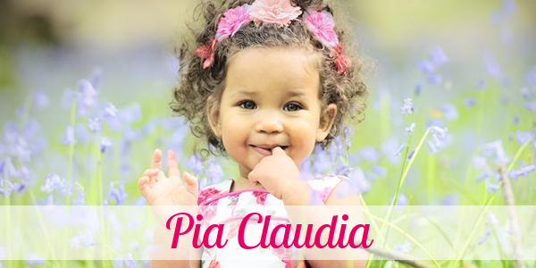 Namensbild von Pia Claudia auf vorname.com