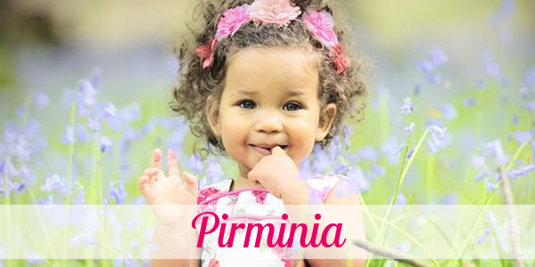 Namensbild von Pirminia auf vorname.com
