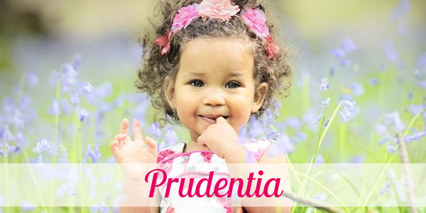 Namensbild von Prudentia auf vorname.com