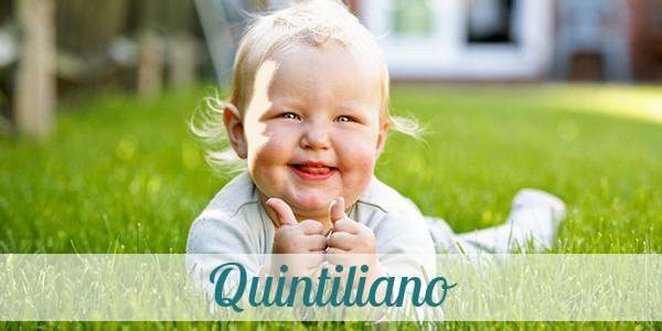 Namensbild von Quintiliano auf vorname.com