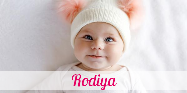 Namensbild von Rodiya auf vorname.com