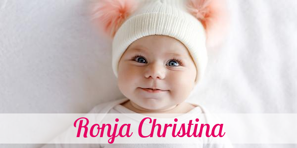 Namensbild von Ronja Christina auf vorname.com