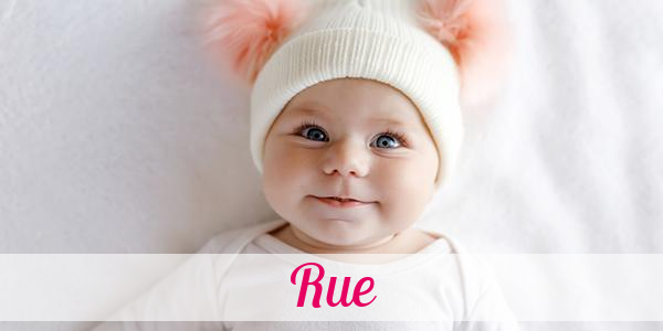 Namensbild von Rue auf vorname.com