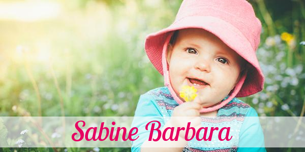 Namensbild von Sabine Barbara auf vorname.com