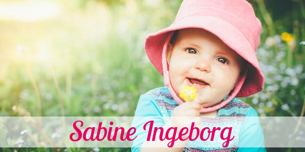 Namensbild von Sabine Ingeborg auf vorname.com