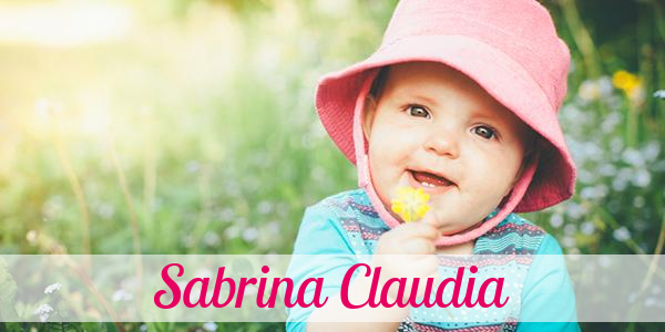 Namensbild von Sabrina Claudia auf vorname.com