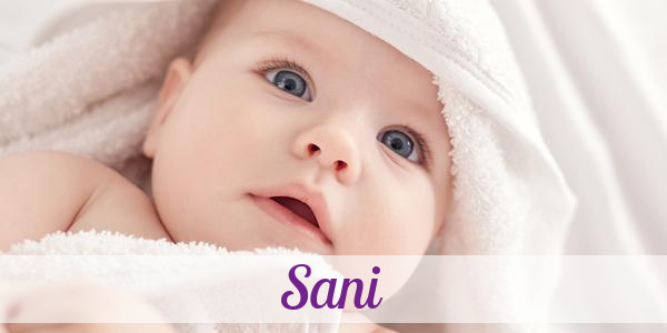 Namensbild von Sani auf vorname.com