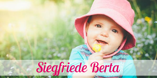 Namensbild von Siegfriede Berta auf vorname.com