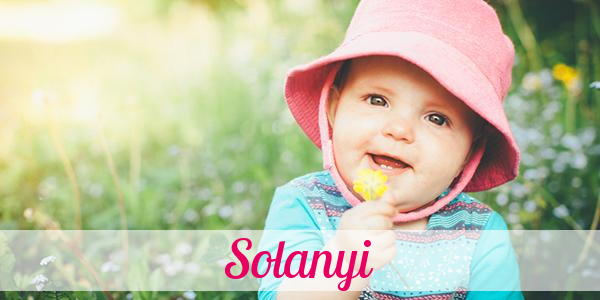 Namensbild von Solanyi auf vorname.com