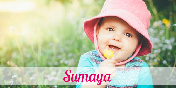 Namensbild von Sumaya auf vorname.com