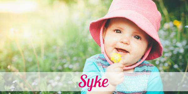 Namensbild von Syke auf vorname.com