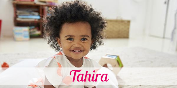 Namensbild von Tahira auf vorname.com