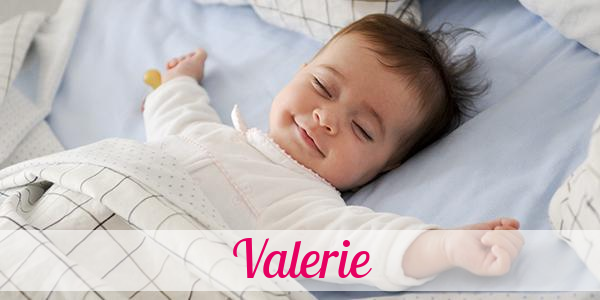 Namensbild von Valerie auf vorname.com