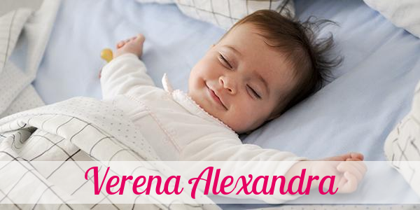 Namensbild von Verena Alexandra auf vorname.com