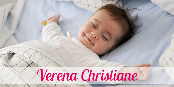 Namensbild von Verena Christiane auf vorname.com