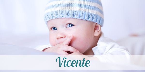 Namensbild von Vicente auf vorname.com