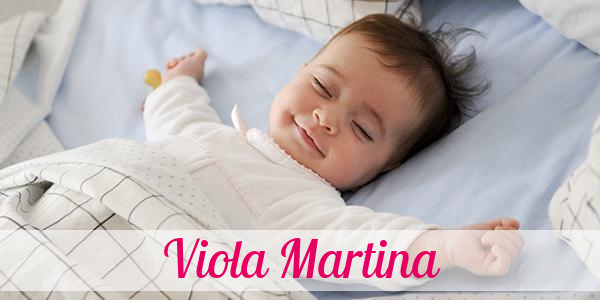 Namensbild von Viola Martina auf vorname.com