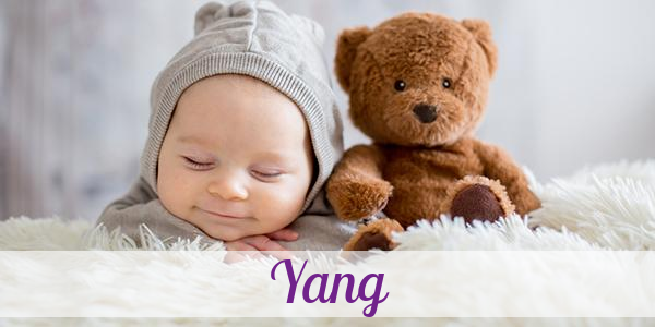 Namensbild von Yang auf vorname.com