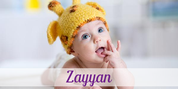Namensbild von Zayyan auf vorname.com