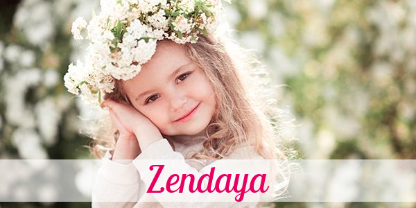 Namensbild von Zendaya auf vorname.com