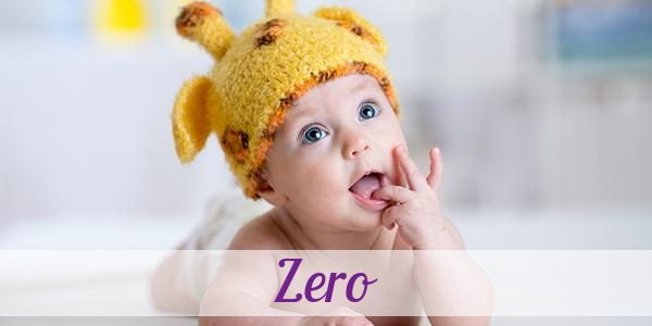 Namensbild von Zero auf vorname.com